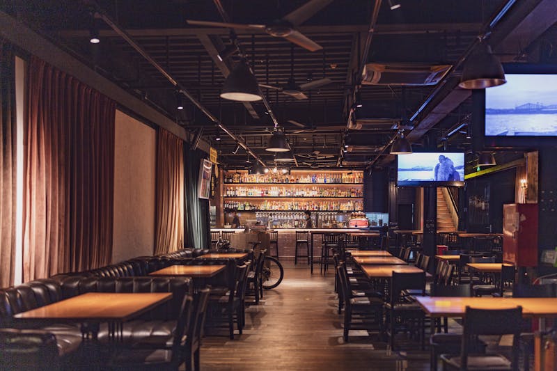 Cabana Taco bar and lounge area interior
