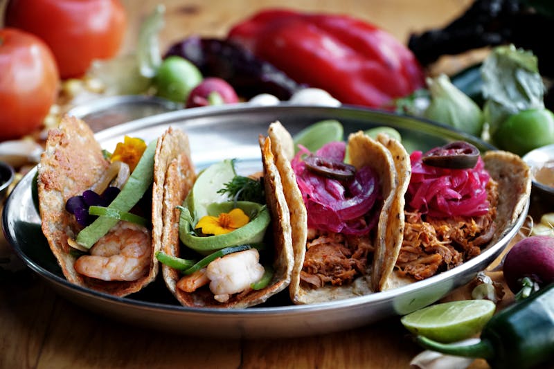 fresh colorful ingredients used daily at Cabana Taco